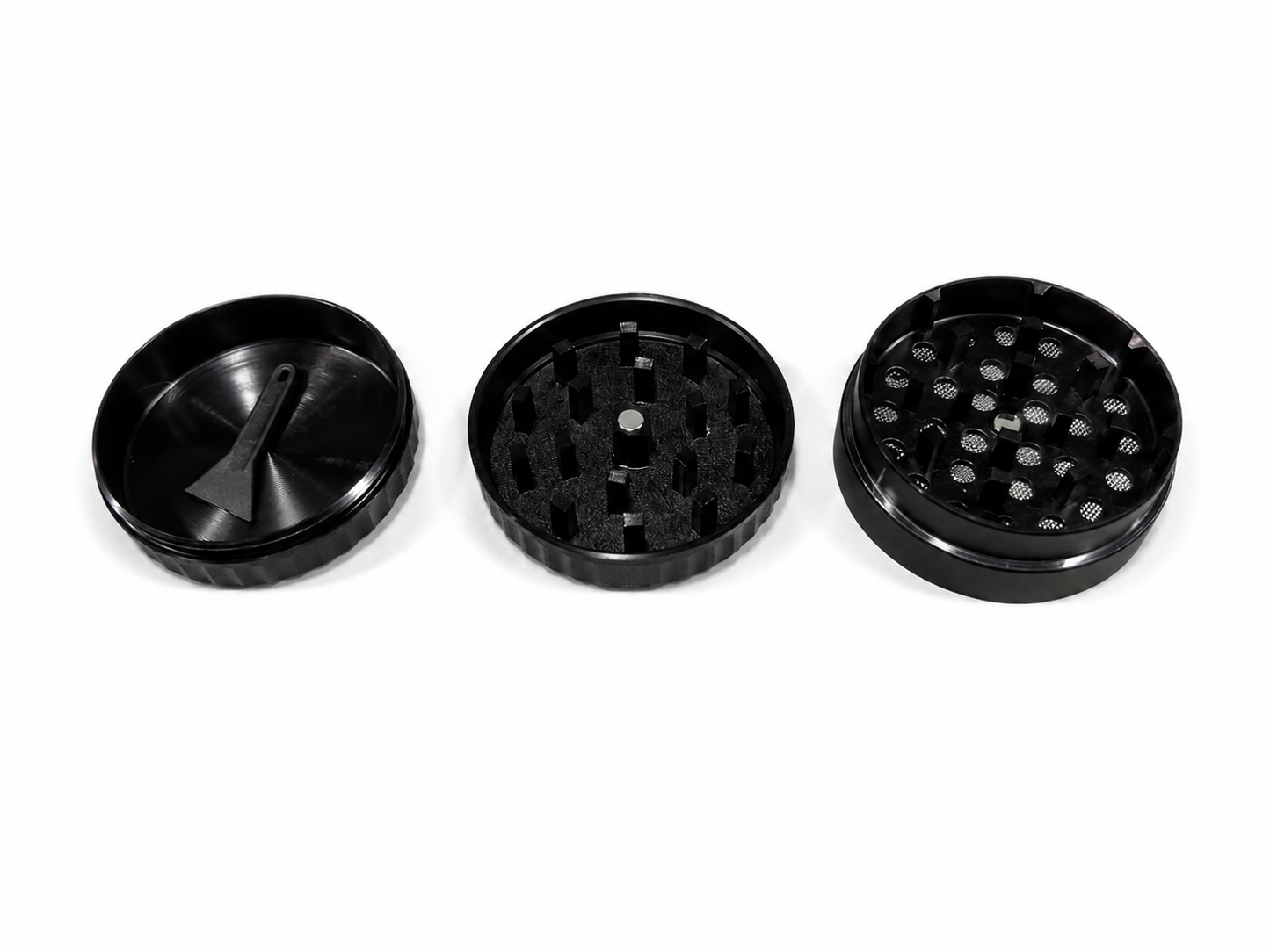 GRINDER METÁLICO CON LOGO DE HOJA 3 PIEZAS
