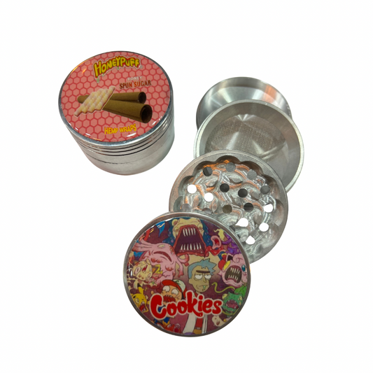 GRINDER METÁLICO 4 PIEZAS ALUMINIO 63MM