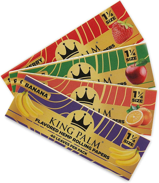KING PALM ROLLING PAPERS 1/4 40 PCS