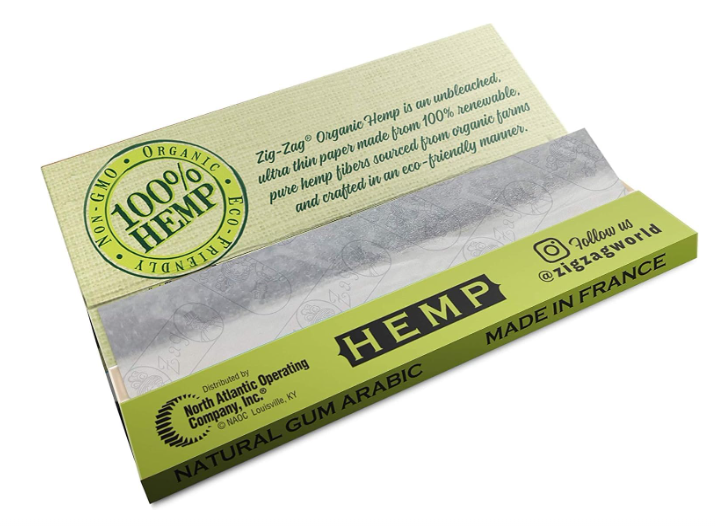 ZIG ZAG ROLLING PAPER ORGANIC HEMP 50 PCS
