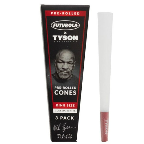 FUTUROLA X MIKE TYSON CONO KING SIZE CLASSIC WHITE 3 PCS