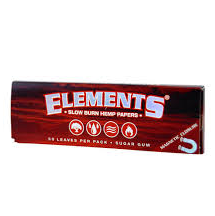 ELEMENTS ROLLING PAPER 1/4 RED MAGNETIC 50 PCS