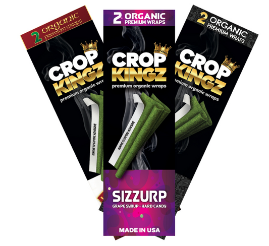 CROP KINGZ PREMIUM ORGANIC HEMP WRAPS 2 PCS