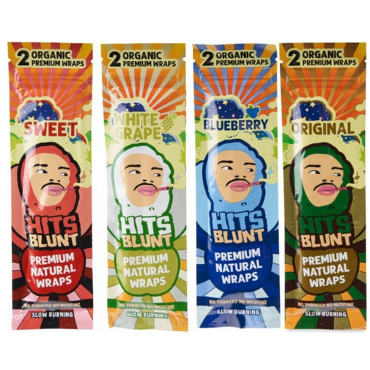 HITS BLUNT ORGANIC PREMIUM HEMP WRAPS 2 PCS