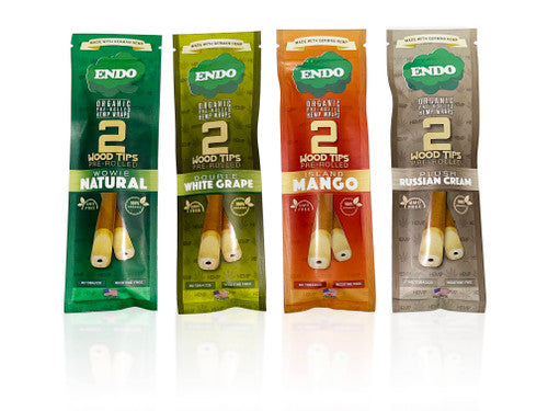 ENDO SMALLZ PRE-ROLLED HEMP WRAP 2 PCS