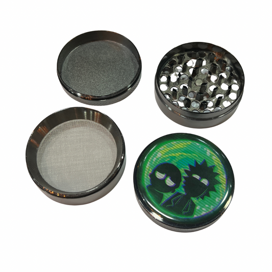 GRINDER METÁLICO 4 PIEZAS RICK Y MORTY 63MM