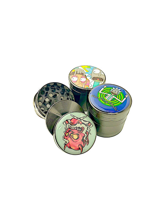 GRINDER METÁLICO 4 PIEZAS RICK Y MORTY 40MM