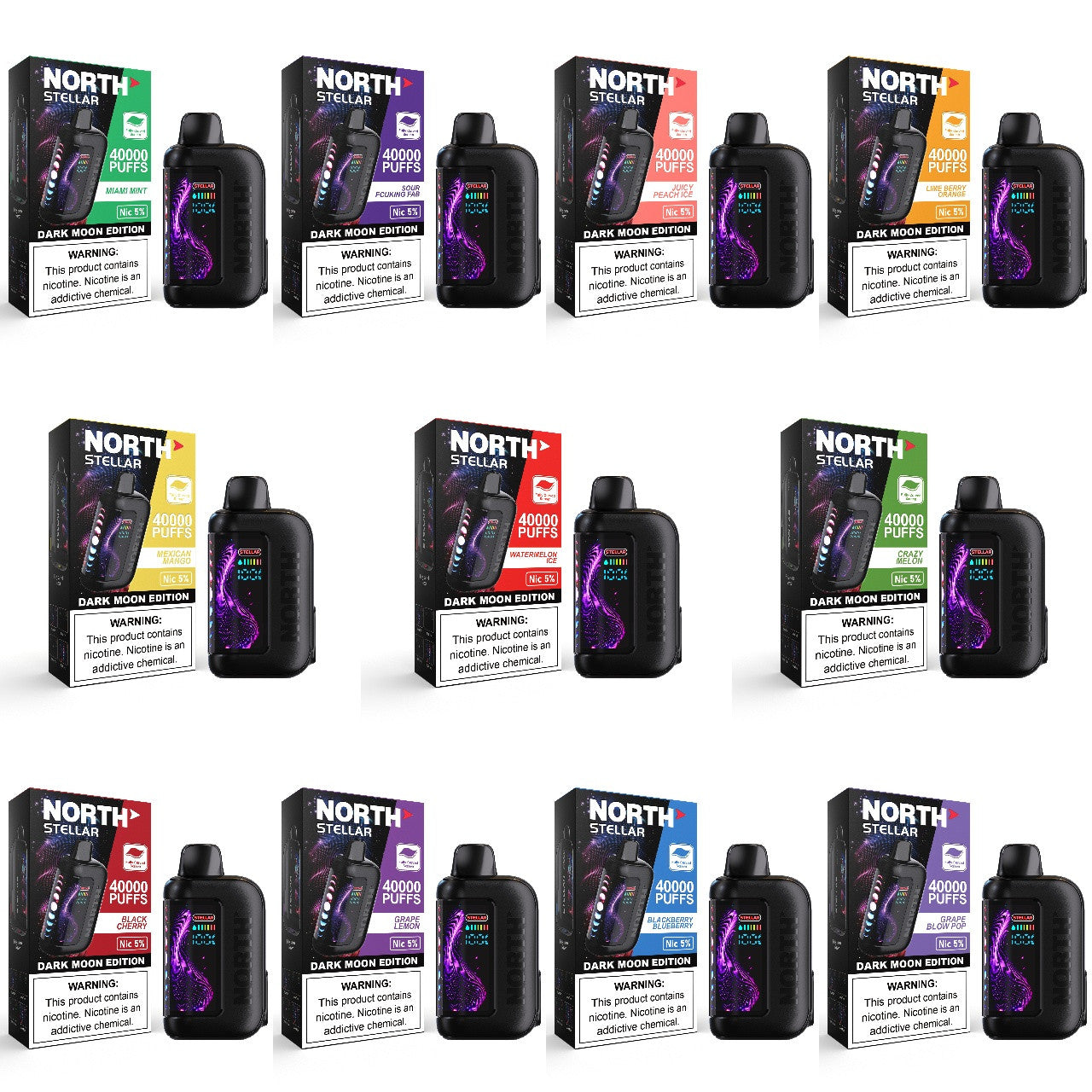 NORTH STELLAR DARK MOON EDITION 40,000 PUFF