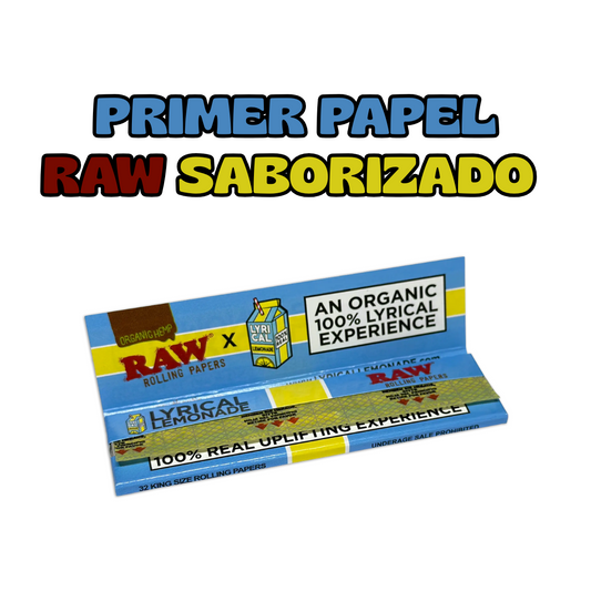 RAW X LYRICAL LEMONADE ROLLING PAPERS KING SIZE WIDE 32 PCS