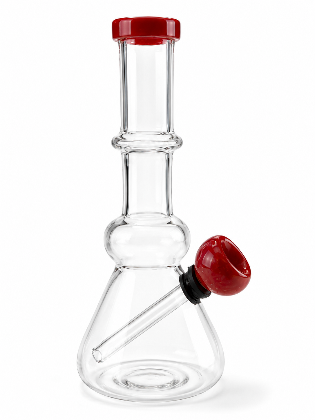 BONG DE VIDRIO CON BOQUILLA DE COLORES