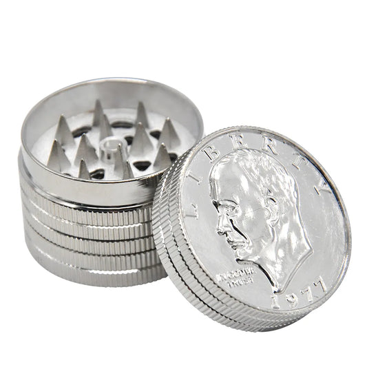 GRINDER METALICO EN FORMA DE MONEDA 3 PCS