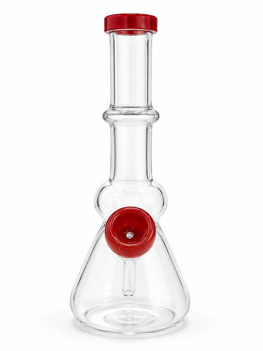 BONG DE VIDRIO CON BOQUILLA DE COLORES