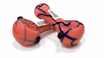 PIPA DE VIDRIO CON LINEAS DE 3 COLORES