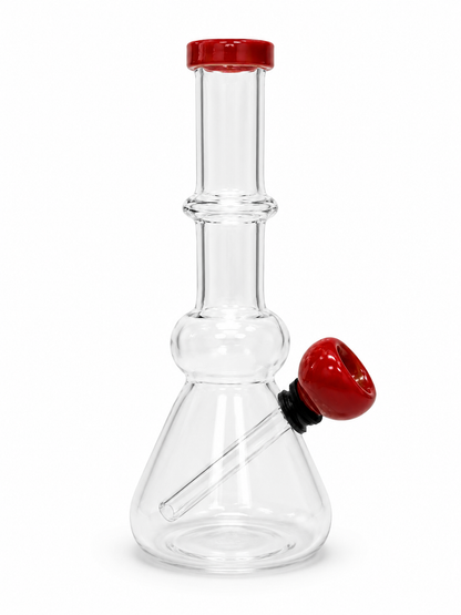 BONG DE VIDRIO CON BOQUILLA DE COLORES