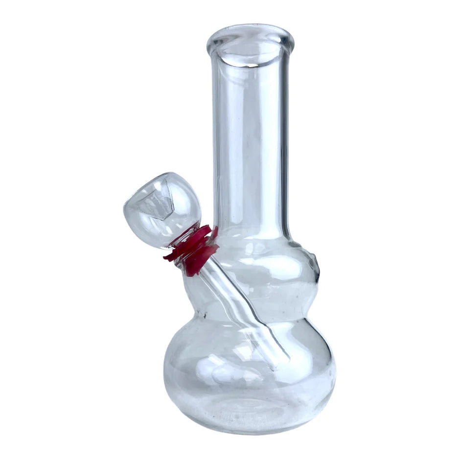 BONG DE VIDRIO RIBBON DOUBLE BUBBLE