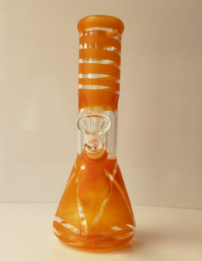 BONG DE VIDRIO EN FORMA DE CUPULA CON COLORES SOLIDOS DE 8 PULGADAS