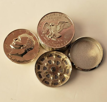 GRINDER METALICO EN FORMA DE MONEDA 3 PCS