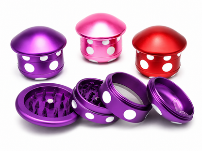 GRINDER DISEÑO DE HONGO 4 PIEZAS 62.5MM