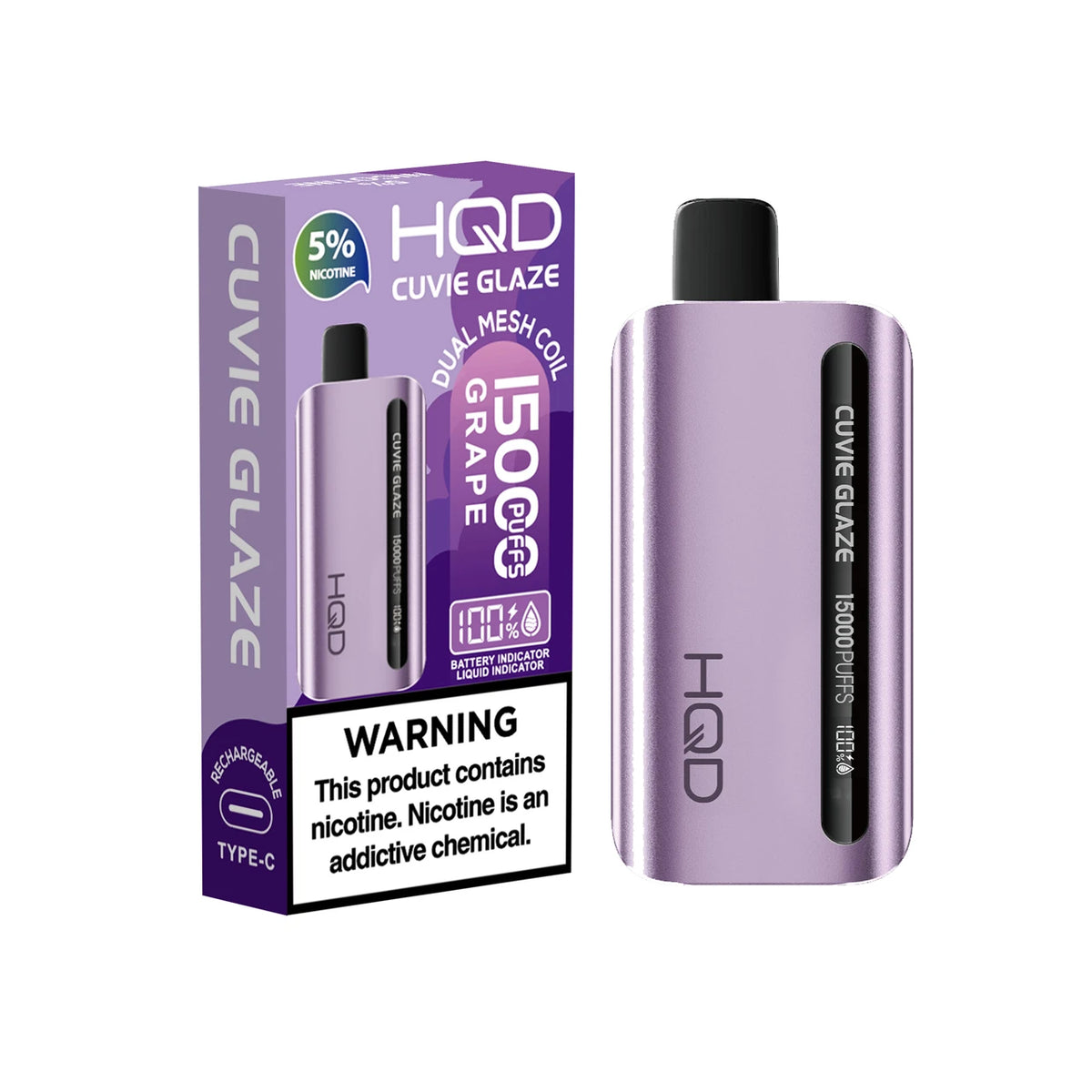 HQD CUVIE GLAZE 15,000 PUFF