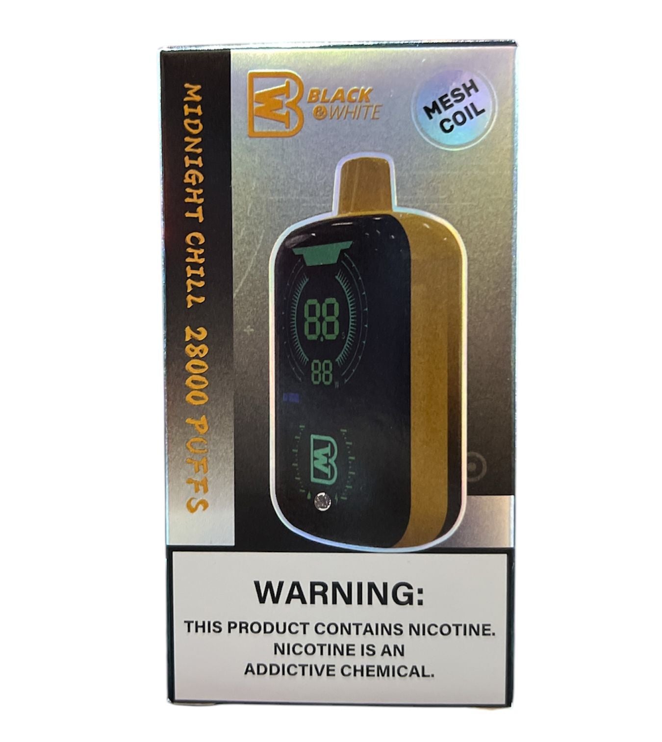 BLACK AND WHITE 28,000 PUFF