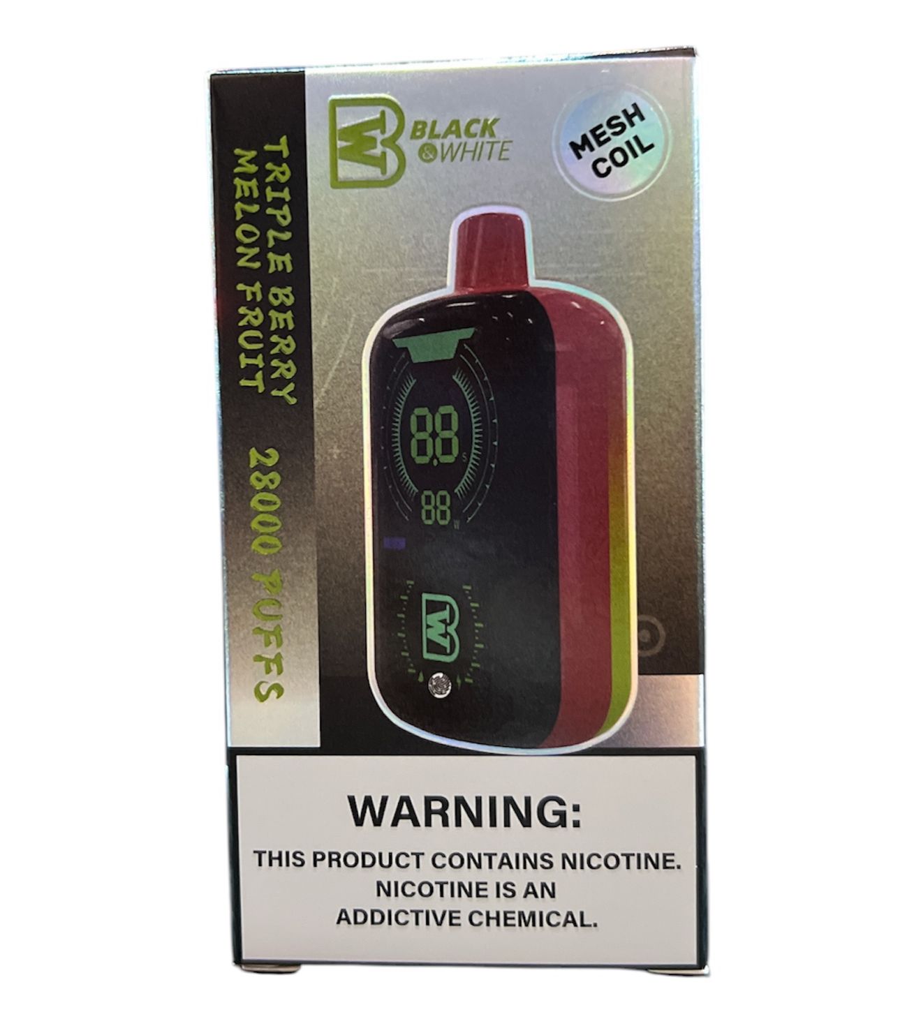 BLACK AND WHITE 28,000 PUFF